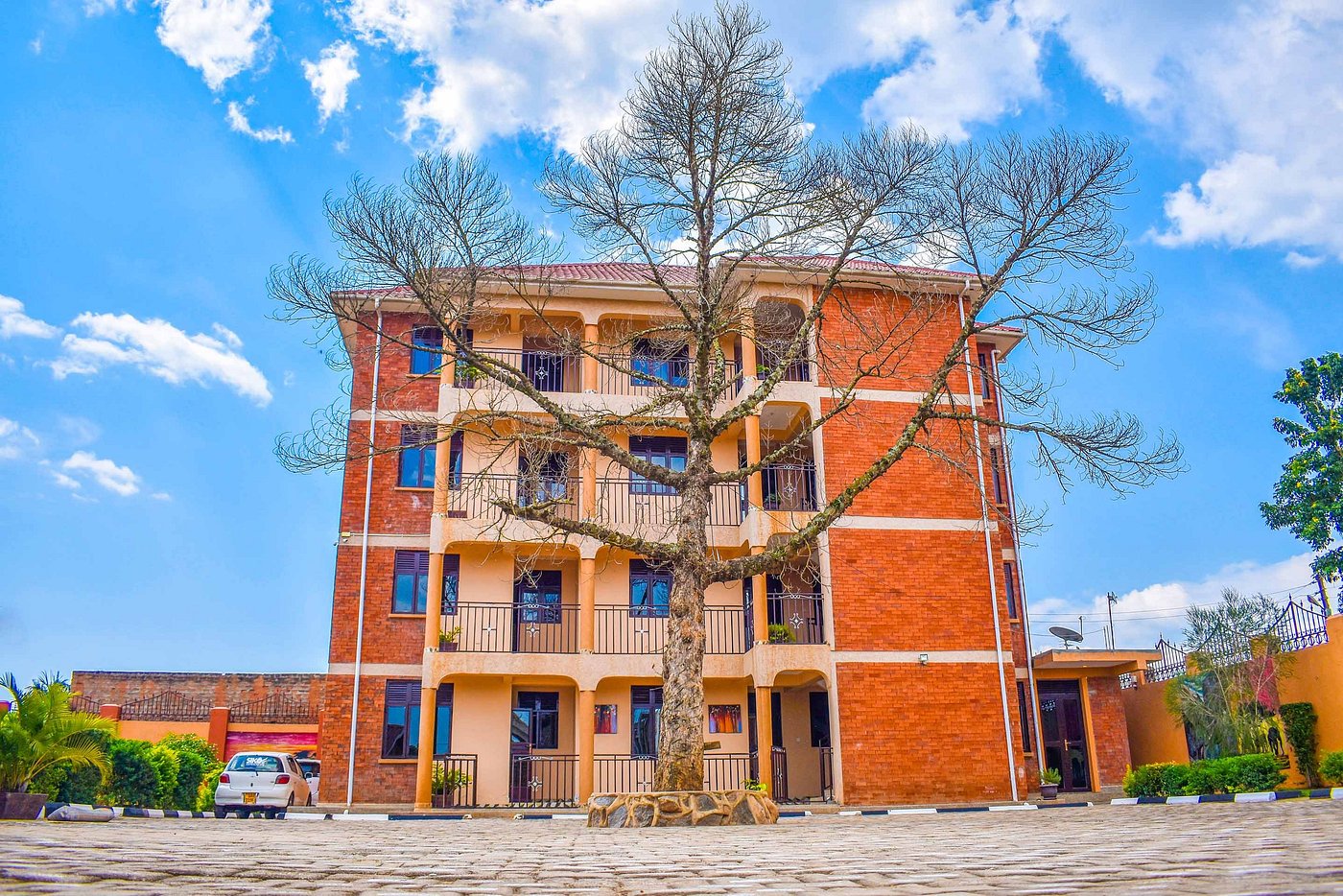 Exterior view of The Spot Hotel building
